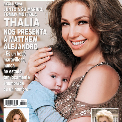 Thalia Presenta a su Segundo Bebé Matthew Alejandro en la Revista Hola