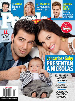 JeanCarlos Canela y Gaby Espino Junto a su Bebé Nickolas para la Revista People en Español