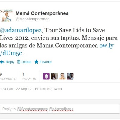 Adamari López, Tour Save Lids to Save Lives 2012