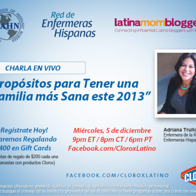 “Propósitos para Tener una Familia más Sana este 2013″ con Clorox Latino en Español
