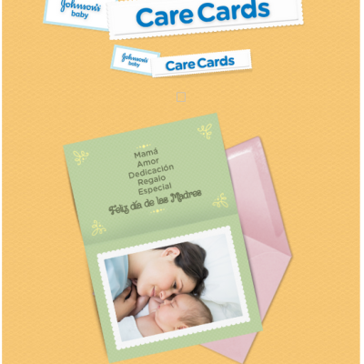 Celebra a una Mamá Especial con una Tarjeta “Johnson’s Baby Care Cards”