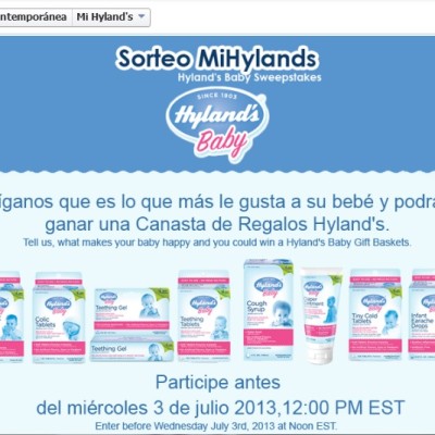 Gana una Canasta con Productos para Bebé de Hyland’s