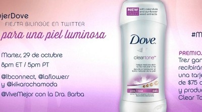 Fiesta en Twitter con Dove Clear Tone #MujerDove