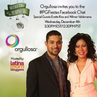 Acompañanos a una Charla en Facebook con Evette Ríos y Wilmer Valderrama junto a #PGFiestas