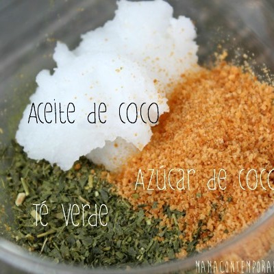 Exfoliante de Té Verde y Coco
