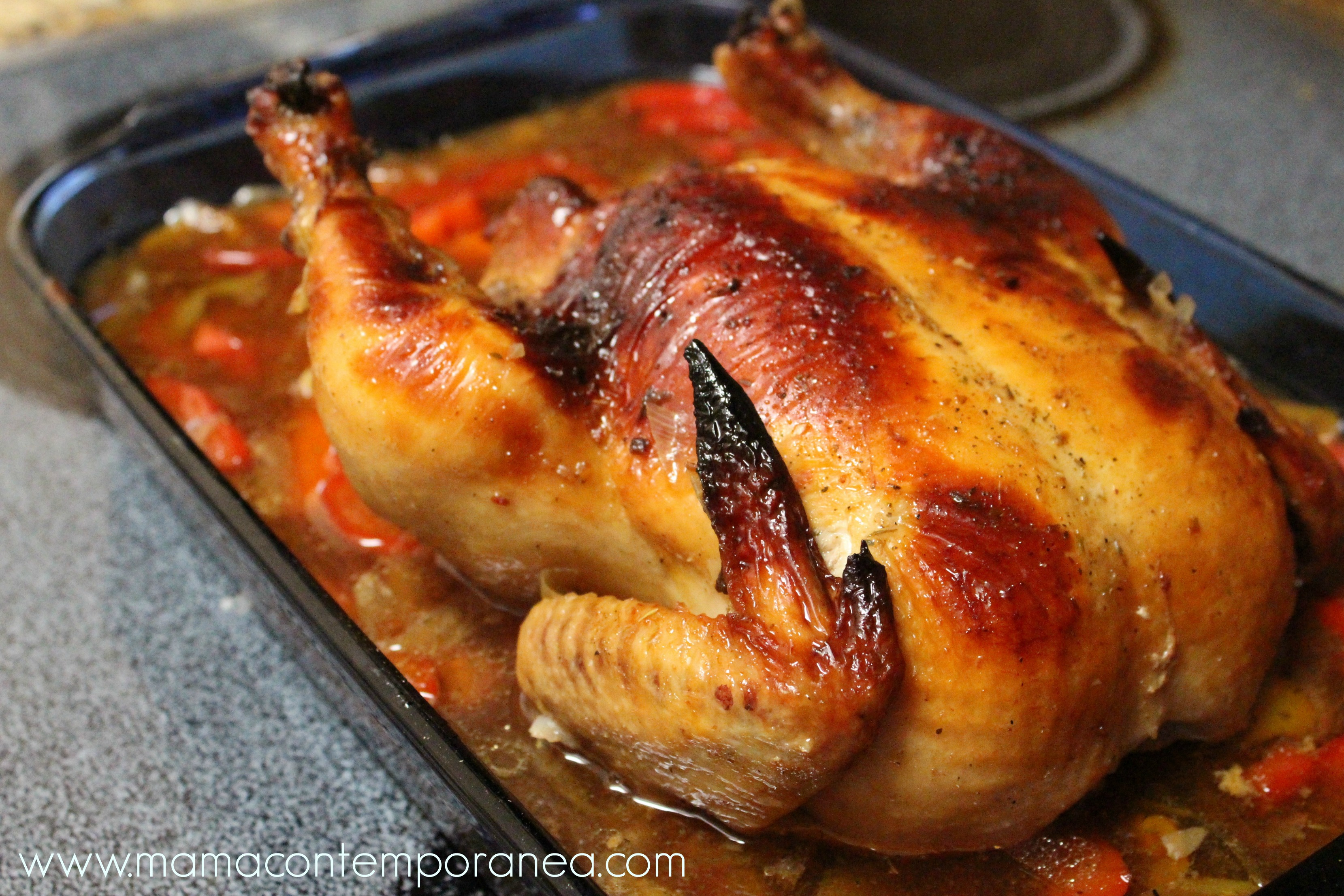 Receta: Pollo Navideño Borracho Venezolano al Horno