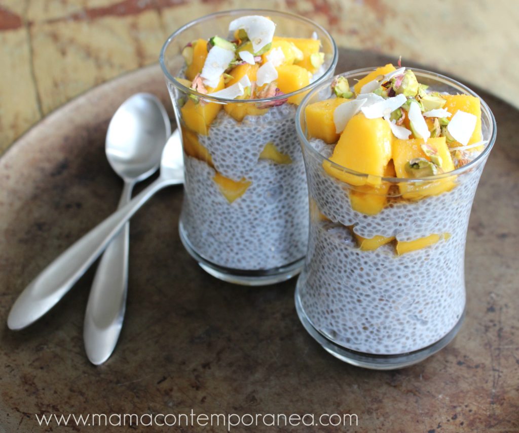 Pudín de Chia con Coco y Mango | Mamá Contemporánea Pudín de Chia con Coco y Mango | Mamá Contemporánea