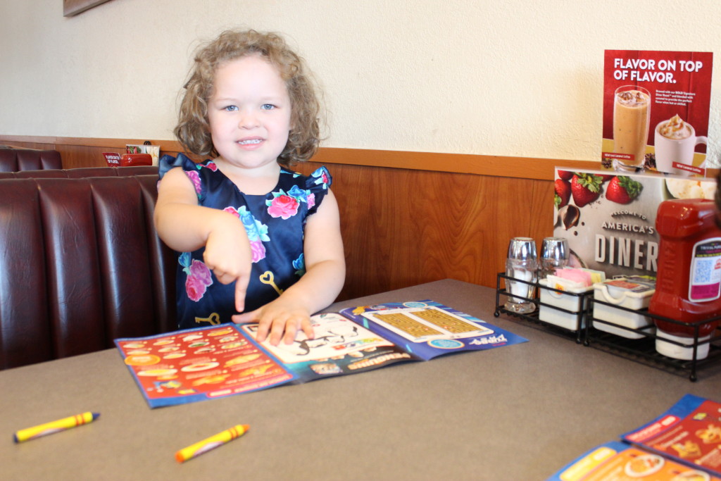 Denny's kids menu