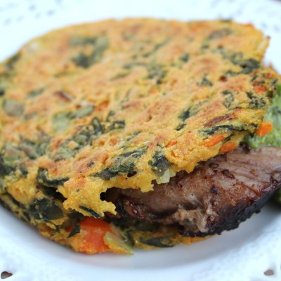 Arepas Fit de Acelga, Zanahoria y Ajoporro