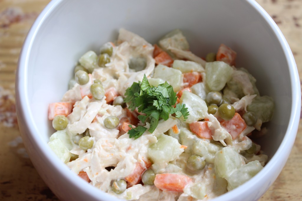 Ensalada de Gallina Fit y Baja en Calorías | Mamá Contemporánea