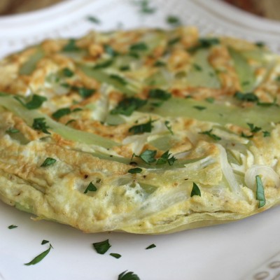 Receta: Tortilla Española Fit con Chayota
