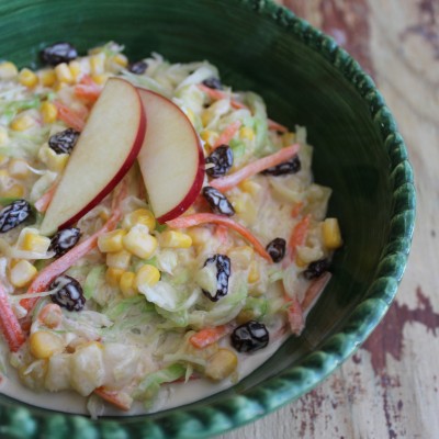 Receta: Ensalada de Repollo, Piña y Pasas
