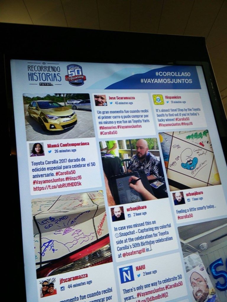 50 Aniversario del Toyota Corolla en Hispanicize 2016
