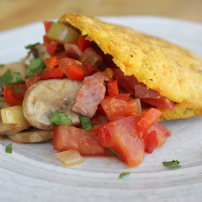 Arepa Fit de Zanahoria y Cilantro