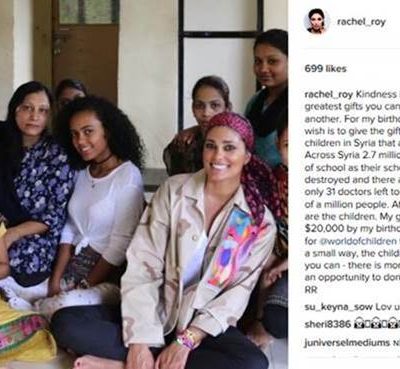 Rachel Roy y World of Children Ayudan a los Niños de Aleppo