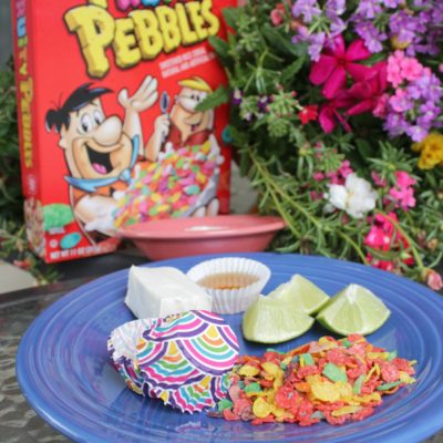 Mini Pays de Limón con Fruity Pebbles