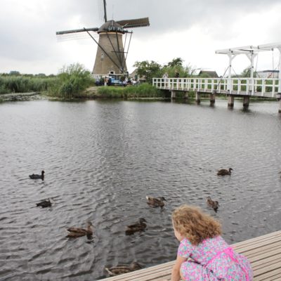 Los molinos de viento de Kinderdijk en Holanda